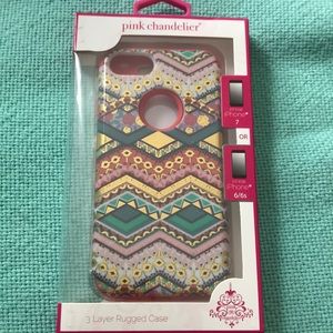 Pink chandelier iphone 7 or 6/6s phone case